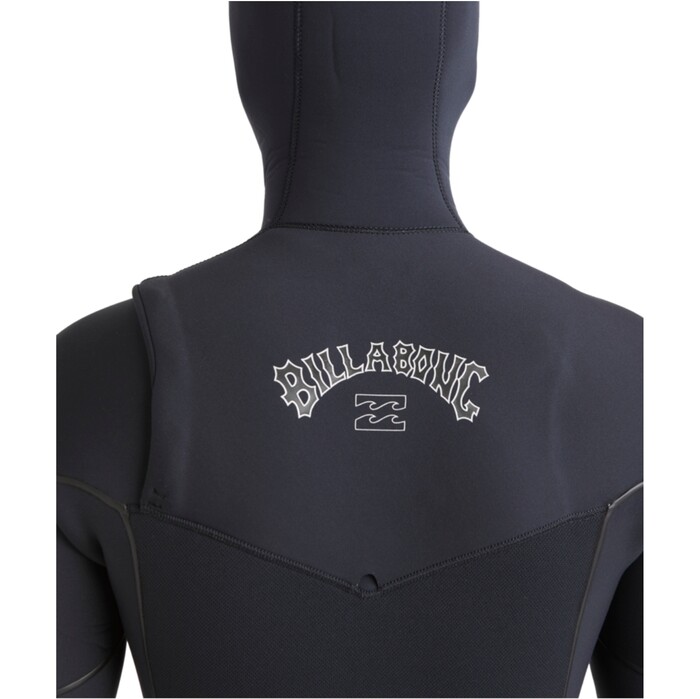 2024 Billabong Mens Furnace Natural 6/5mm Hooded Chest Zip Wetsuit ABYW200121 - Black